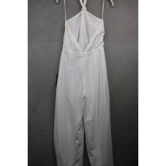 LuLu's White Halter Jumpsuit-Size Small-New w/Tags-Nice - Picture 9 of 13